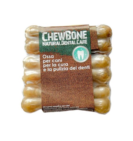 Närimiskont naturaalsest veise toornahast, pakend 3 tk 60 g, Chew Bone (Gim Dog)