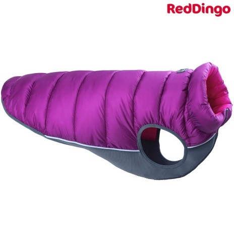 Теплая зимняя куртка для собак, двусторонняя, фиолетовая Puffer Jacket (Red Dingo)