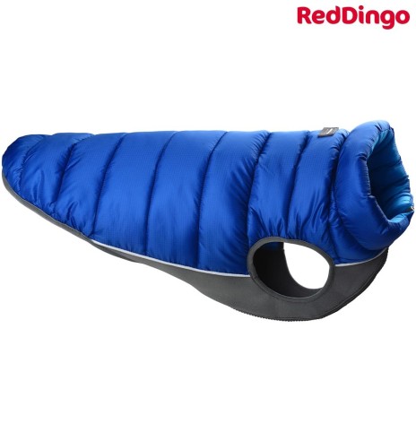 Теплая зимняя куртка для собак, двусторонняя, синяя Puffer Jacket (Red Dingo)