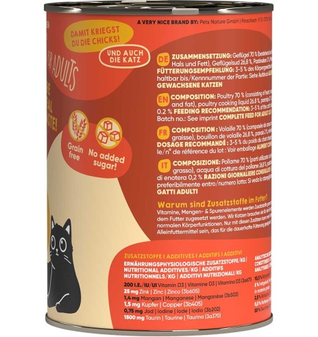 Lucky Lou беззерновой консервированный корм для кошек с мясом птицы