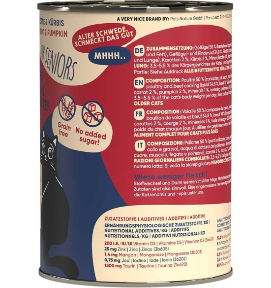 Lucky Lou konserv eakale kassile kodulinnu- ja veiselihaga, teraviljavaba