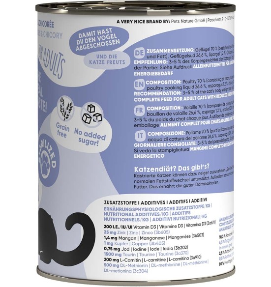 Lucky Lou Sterilized konserv steriliseeritud kassile kodulinnulihaga, teraviljavaba