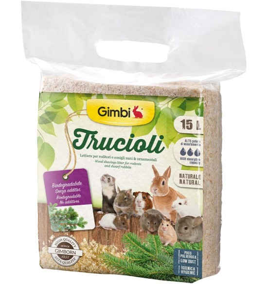 Allapanu saepurust, närilistele ja kääbusküülikutele, erinevad suurused (Gimbi)