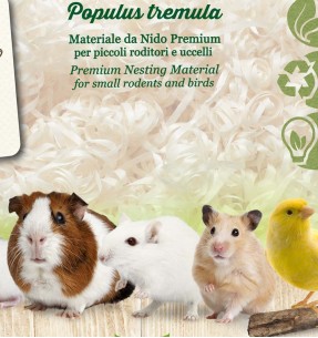 Pesamaterjal põhjamaisest haavapuidust, väikenärilistele ja lindudele, 50 g (Gimbi) 2
