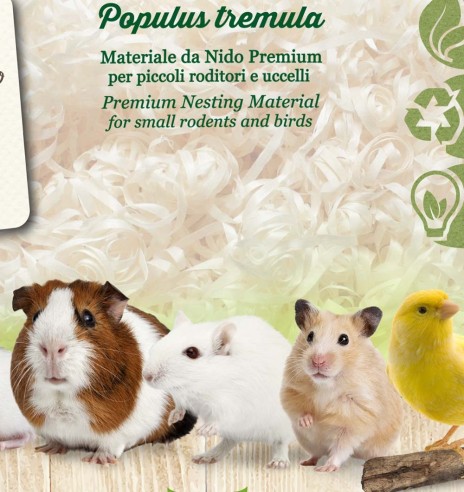 Pesamaterjal põhjamaisest haavapuidust, väikenärilistele ja lindudele, 50 g (Gimbi)