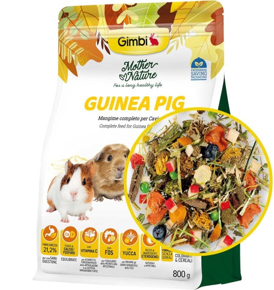 Полнорационный корм Mother Nature для морских свинок, 800 г (Gimbi)
