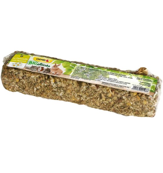 Big Stick лакомая палочка с ромашкой, для кроликов и мелких грызунов, 70 г (Gimbi) Big Stick лакомая палочка с ромашкой, для кроликов и мелких грызунов, 70 г (Gimbi)