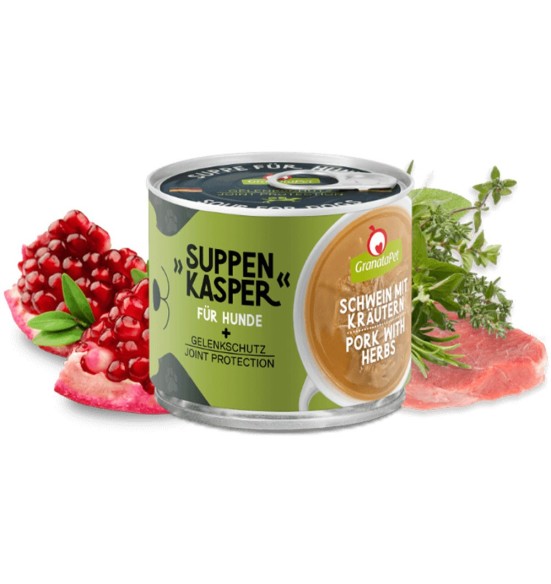 SUPPENKASPER koerale, SEALIHA, ÜRTIDE ja rikkaliku puljongiga supp-konserv, teraviljavaba (Granata Pet)