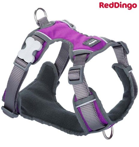 Шлейка с мягкой подкладкой для собак Padded Harness Purple (Red Dingo)