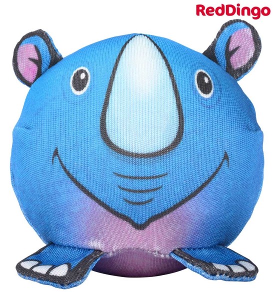 Eriti vastupidav pall-mänguasi koerale NINASARVIK Riley the Rhino Durable (Red Dingo)