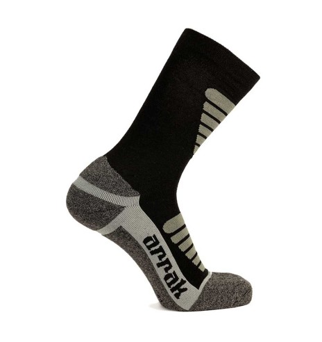 Coolmax носки походные, с шерстью, черный/серый Hiking Sock High (Arrak Outdoor)