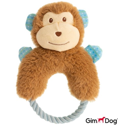 Игрушка для собак, обезьянка на веревочке (GimDog)