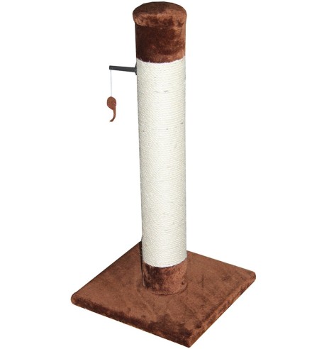 Когтеточка-столбик, с подвесной игрушкой, высота 80 см (Europet Bernina)