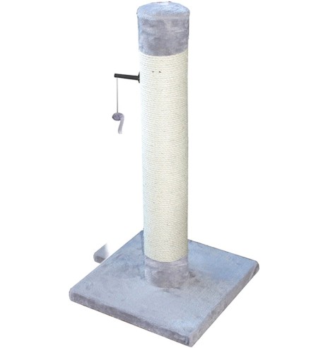 Когтеточка-столбик, с подвесной игрушкой, высота 80 см (Europet Bernina)