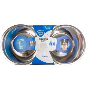 Kaheosaline kauss lemmikloomale Double Dinner (Pawise)–Paariskausid–Pawise–Valgekihv 2