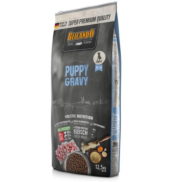 BELCANDO kiirkastmega kuivtoit kutsikale, kodulinnulihaga (PUPPY GRAVY)