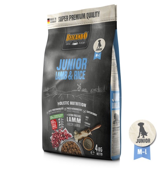 BELCANDO kuivtoit juunior-kutsikale, lambaliha ja riisiga (JUNIOR LAMB & RICE)