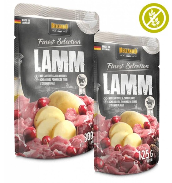 BELCANDO FINEST SELECTION eine koerale, lambaliha kartuli ja jõhvikaga, kotikeses