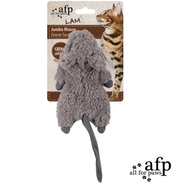 Игрушка для кошек Jumbo Crinkle Catnip Rodent (AFP - Lamb Cat) Игрушка для кошек Jumbo Crinkle Catnip Rodent (AFP - Lamb Cat)
