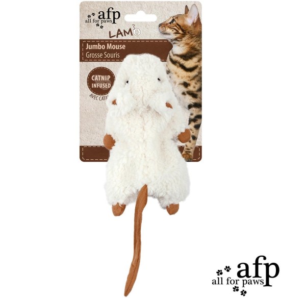 Игрушка для кошек Jumbo Crinkle Catnip Rodent (AFP - Lamb Cat) Игрушка для кошек Jumbo Crinkle Catnip Rodent (AFP - Lamb Cat)