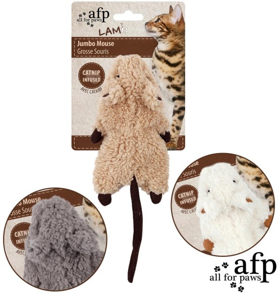Игрушка для кошек Jumbo Crinkle Catnip Rodent (AFP - Lamb Cat) Игрушка для кошек Jumbo Crinkle Catnip Rodent (AFP - Lamb Cat)