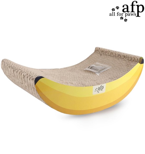 Kassi kraapimisalus kartongist Banana Wobble’N’Scratch (AFP - Green Rush)