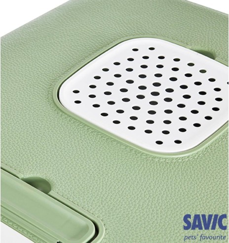 Dekoratiivne liivakast kassile, nahaimitatsiooniga, jalgadel kassitualett Mira De Luxe Toilet Home (Savic)