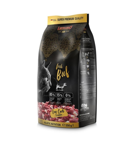 LEONARDO FRESH MEAT беззерновой сухой корм для кошек, со свежей говядиной