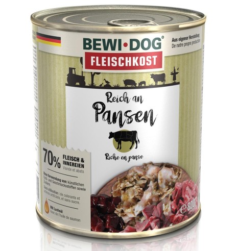 BEWI DOG Meat Selection консервированный корм для собак, с говяжьим желудком