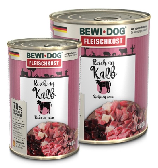 BEWI DOG Meat Selection konserv koerale, vasikalihaga