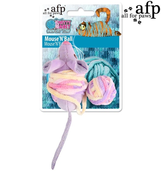 Mänguasi kassile, hiir lõngakeraga Mouse’N’Ball (AFP - Knotty Habit)