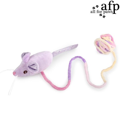 Игрушка для кота, мышка с клубком пряжи Mouse’N’Ball (AFP - Knotty Habit)