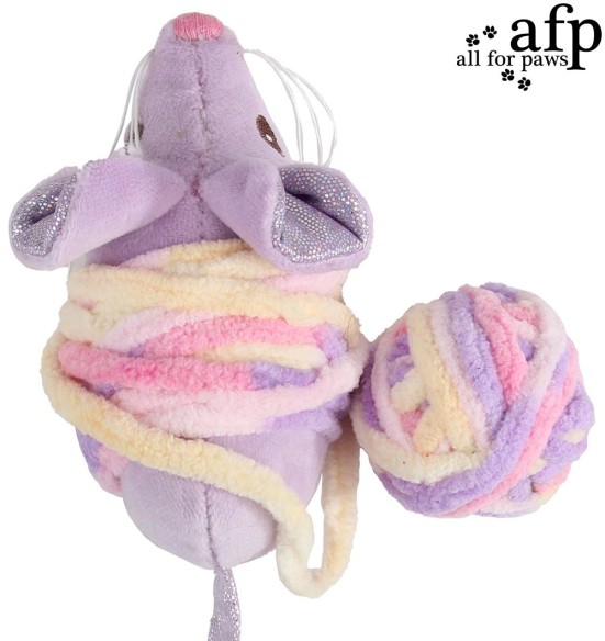 Игрушка для кота, мышка с клубком пряжи Mouse’N’Ball (AFP - Knotty Habit)