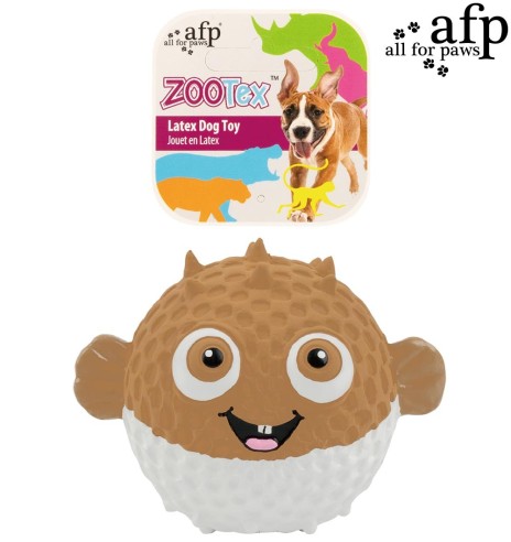 Игрушка для собак, латексная лягушка в форме мячика Bouncy Puffer (AFP - ZooTex)