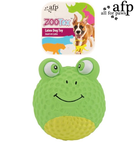 Игрушка для собак, латексная лягушка в форме мячика Bouncy Frog (AFP - ZooTex)