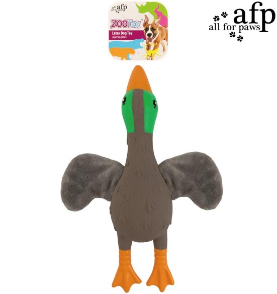 Игрушка для собак, латексная утка кряква Soft Wing Mallard (AFP - ZooTex) Игрушка для собак, латексная утка кряква Soft Wing Mallard (AFP - ZooTex)