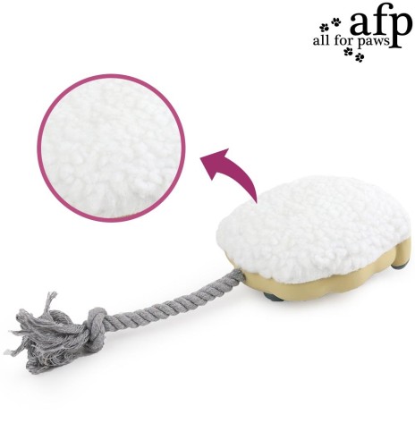 Игрушка для собак, латексный барашек со шнурком Toss’A’Sheep 