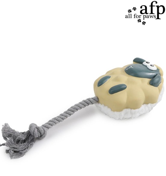 Игрушка для собак, латексный барашек со шнурком Toss’A’Sheep 