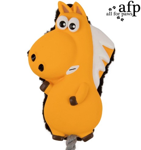 Игрушка для собак, латексная лошадка со шнурком Toss’A’Horse