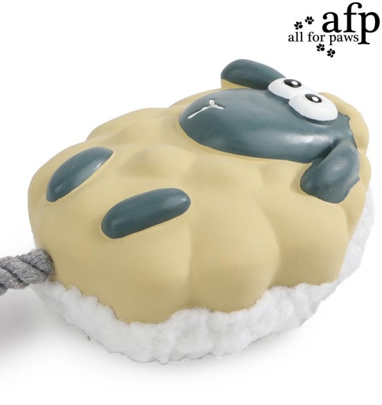 Игрушка для собак, латексный барашек со шнурком Toss’A’Sheep 