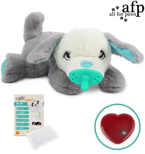Игрушка для щенка, с сердцебиением Heartbeat'N'Warm Pacifier Buddy - White (AFP - Pups)