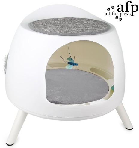 Pesa-mängumaja kassile, jalgadel, kraapimisaluse ja mänguasjaga Cat Hideaway Playstation (AFP - Lifestyle 4 Pets)