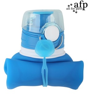 Поилка для собаки с силиконовой миской, 438 мл (Dogness) – Joogipudelid – Dogness – Valgekihv 2