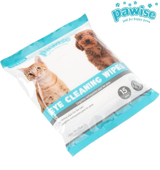 Salvrätikud lemmiklooma silmade puhastamiseks 15 tk (Pawise)