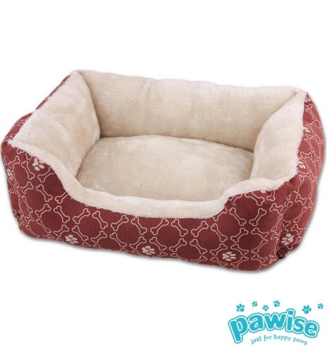 Лежанка для собак, красная, разных размеров Square Bed (Pawise)