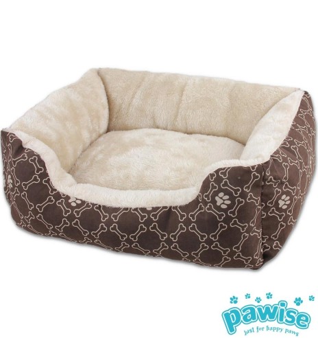 Лежанка для собак, коричневая, разных размеров Square Bed (Pawise)