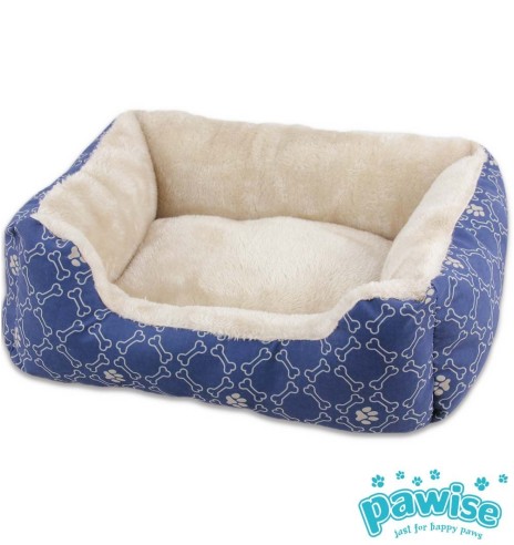 Лежанка для собак, синяя, разных размеров Square Bed (Pawise)