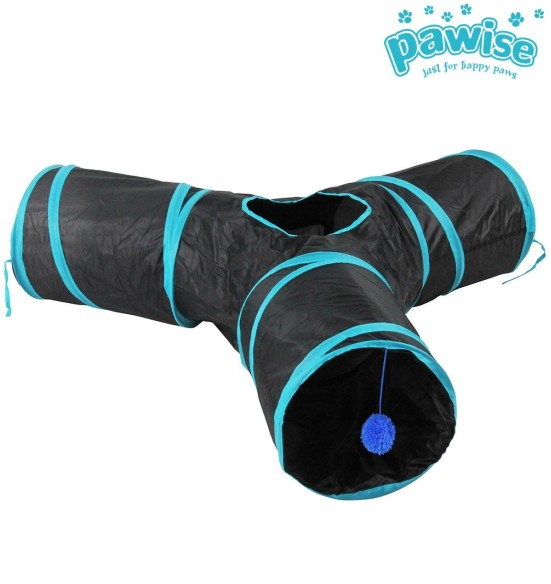 Туннель для кошек с тремя рукавами, 3 Way Cat Tunnel (Pawise)