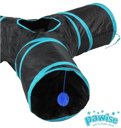 Tunnel kassile, kolme avaga, 3 Way Cat Tunnel (Pawise)