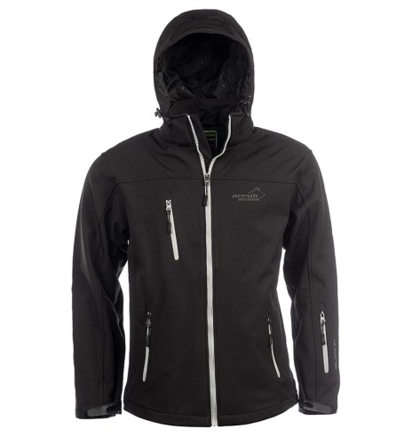 Куртка мужская водонепроницаемая и ветрозащитная, цвет черный Softshell (Arrak / Pro 99)